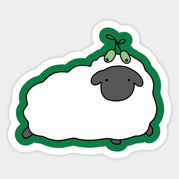 Olive Sheep Sticker by saradaboru